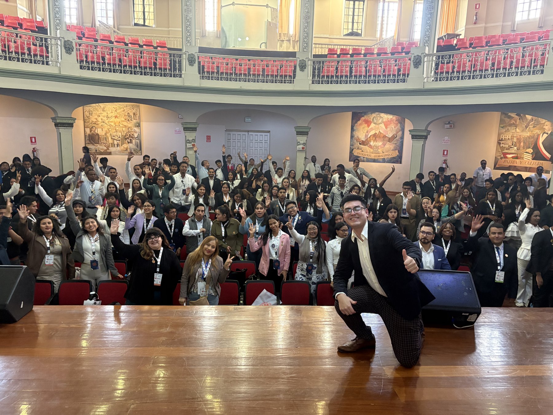 Diego Montes en un evento de innovación en México